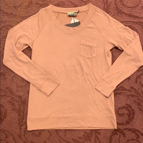 Closed thin sweatshirt top in brown new with tags - Picture 1 of 4